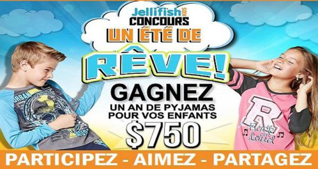 Gagnez un an de pyjamas pour vos enfants valeur de $750