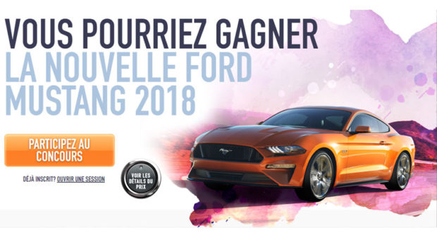 Gagnez une Ford Mustang GT Fastback 2018 de 48348 $