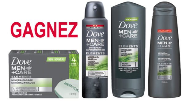 Produits Dove pour hommes de 150$