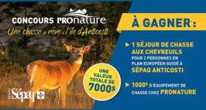 Séjour de chasse aux chevreuils (Valeur de 7000$)