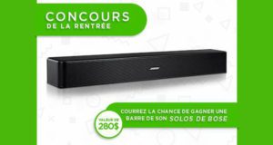 Une barre de son Bose Solo 5 (valeur 280$)
