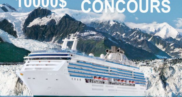 Une croisière en Alaska pour 2 personnes d'une valeur de 10000$