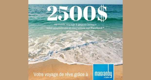 2500$ en crédit voyage