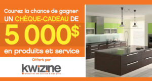5000$ en produits et service offerts par Kwizine