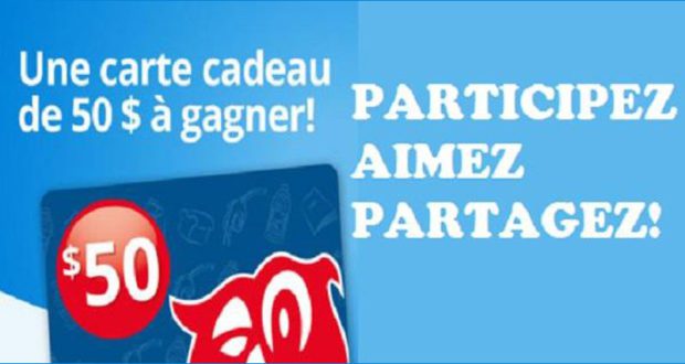 Carte-cadeau Couche-Tard de 50$