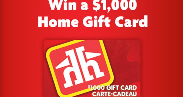 Carte-cadeau Home Hardware d'une valeur de 1000$