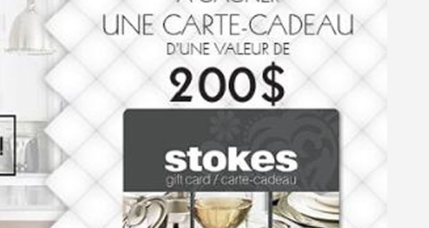 Carte-cadeau Stokes d'une valeur de 200 $