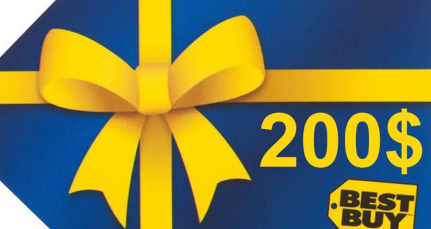 Carte-cadeaux Best Buy de 200 $