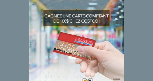 Carte-comptant Costco de 100$