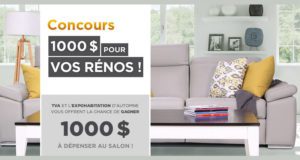 Chèque de 1000$ pour vos rénos