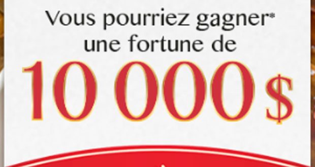 Gagnez 10 000$ en espèces