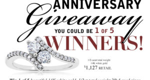 Gagnez un anneau de diamant (1127 $) 5 gagnants!