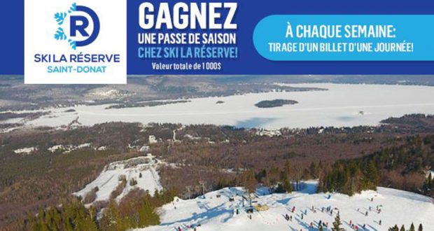 Gagnez une passe de saison chez Ski La Réserve