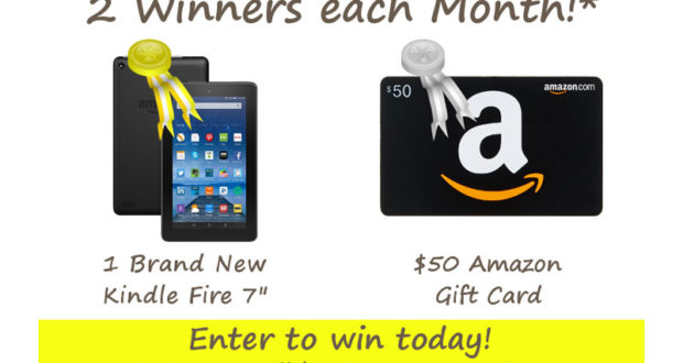 Kindle Fire 7 ou une carte-cadeau Amazon de 50 $