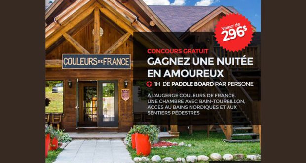 Nuitée en amoureux à l'Auberge Couleurs de France