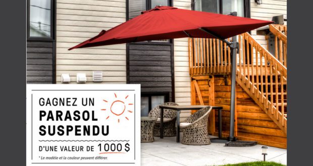 Parasol suspendu de 1000 $