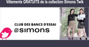 Un banc d'essai sur les vêtements Simons TWIK