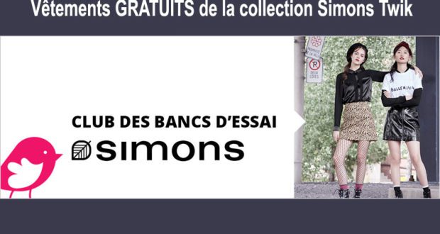 Un banc d'essai sur les vêtements Simons TWIK