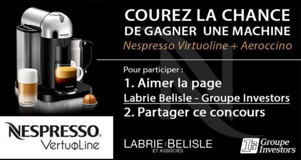 Une machine Nespresso Virtuoline et Aeroccino