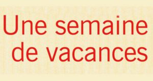 Une semaine de vacances