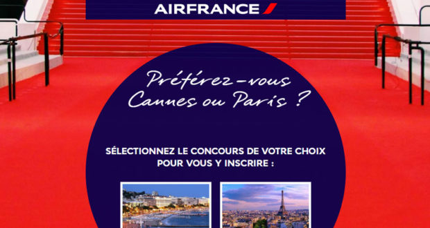 Voyage pour 2 à Cannes Ou Paris (15000$)
