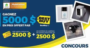 5000 $ en prix à gagner avec Best Buy