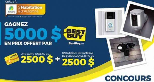 5000 $ en prix à gagner avec Best Buy