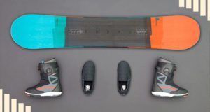 Bottes et planche à neige