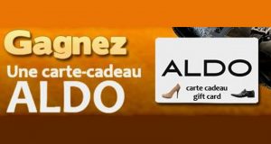 Carte cadeau Aldo de 100$