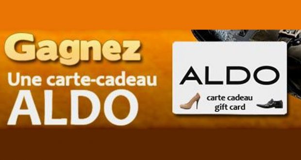 Carte cadeau Aldo de 100$