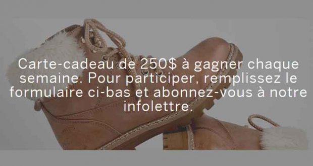 Carte cadeau de $250 chez Yellow