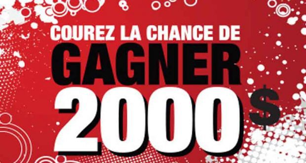 Gagnez 2 000 $ en espèces