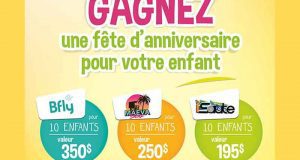 Gagnez un des 3 forfaits fête pour votre enfant