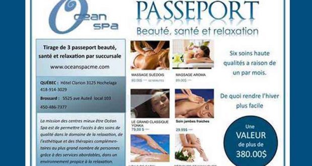 Passeport beauté, santé et relaxation (380$)