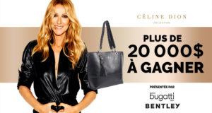 Set de bagage Céline Dion contenant 10000$