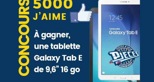 Tablette Samsung Galaxy Tab E de 9,6’’ 16go