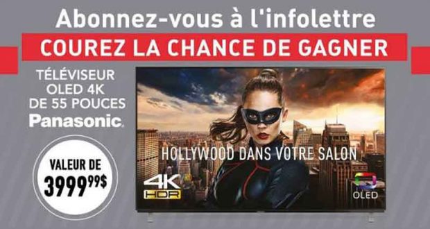 Téléviseur PANASONIC OLED 4K de 55 pouces (4 000 $)