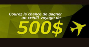 Un crédit-voyage de 500$ Voyages Arc-en-ciel