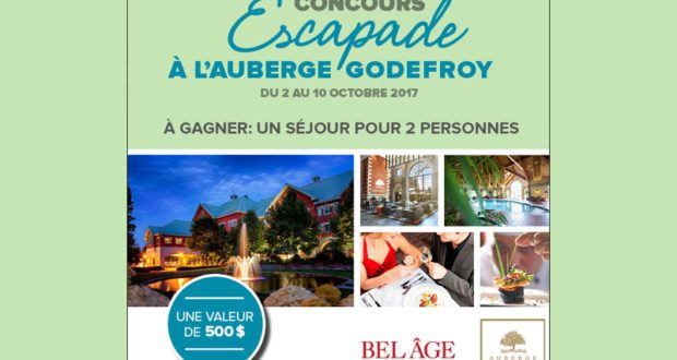 Un forfait Escapade pour 2 à l'auberge Gordefroy