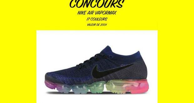 Une paire de Nike Air VaporMax d'une valeur de 200$