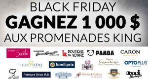 1000$ aux Promenades King