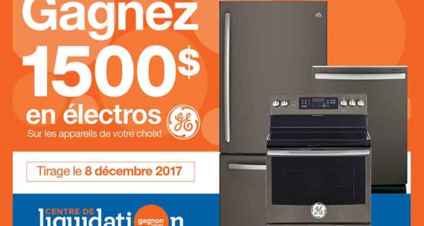 1500$ d'électroménagers GE de votre choix