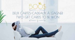 2 cartes-cadeaux Best Buy de 500 $ chacune