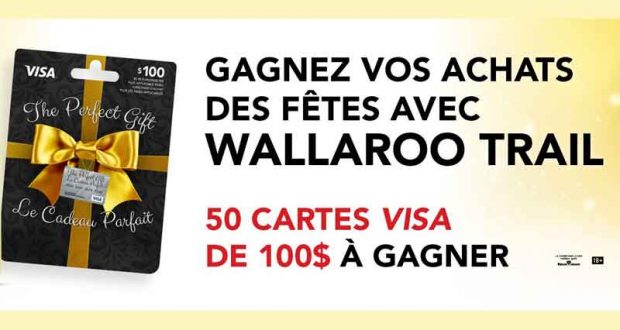 50 cartes-cadeaux de 100 $