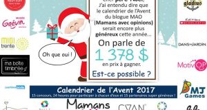 Calendrier de l'Avent - Plus de 1 378 $ en prix à gagner