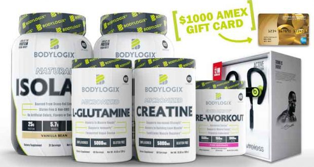 Carte-cadeau American Express de 1000 $ + produits Bodylogix