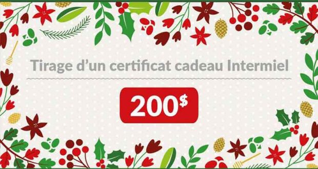 Certificat cadeau Intermiel de 200$