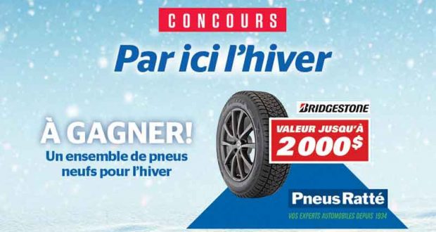 Ensemble de 4 pneus d'hiver Bridgstone (2000$)