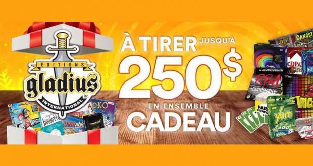 Ensemble de jeux de sociétés GLADIUS de 250 $