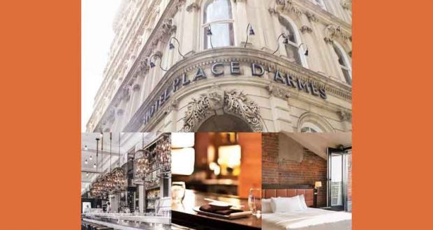 Forfait pour 2 à l'hôtel Place D'Armes & Suites (575$)